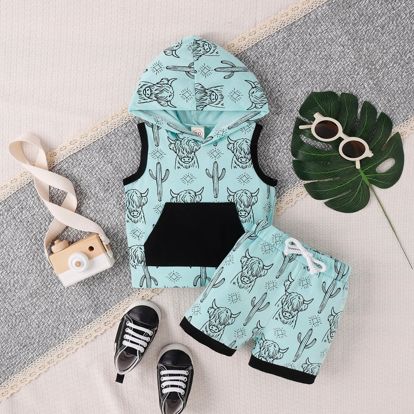 0-18m Autumn Boy Sweatshirt Jumpsuit Long Sleeve Farm Baby's Printed Jumpsuit