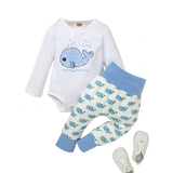 African Animals Print Newborn Baby Boy Clothes Set