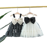 Sweet and Stylish Summer Baby Girls Camisole Dresses with Sequins for Party and Evening
