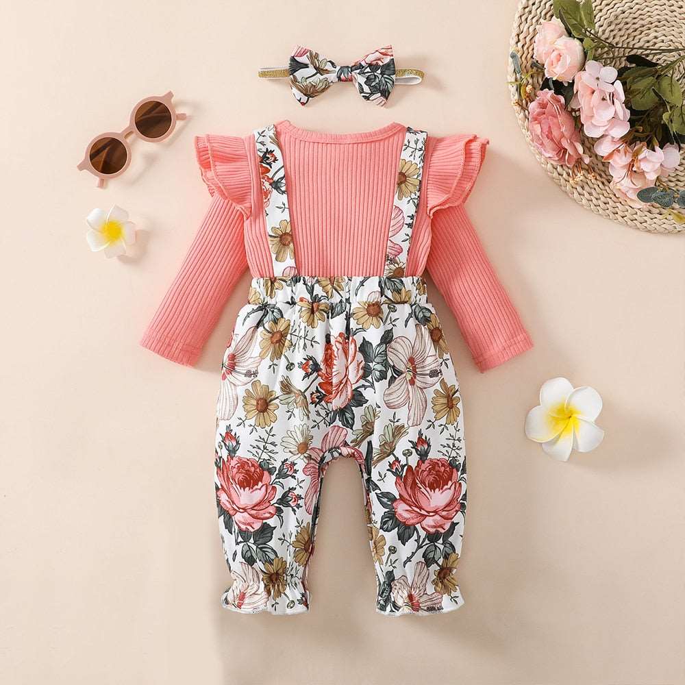 0-18M Christmas Baby Girl Romper - Newborn Infant Autumn Winter Clothes