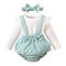 2Pcs Toddler Christmas Dress NewBorn Infant First Baby Girl Xmas New Year Costume Romper Outfit Christmas Baby Clothes