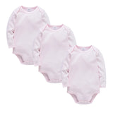 Babbez 3-Piece Unisex Solid Bodysuit Set: Newborn Baby Clothes (0-24 m