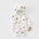Bear Ear Hooded Zip Baby Jumpsuit – Cream Terrazzo