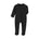 Cotton Zip Baby Jumpsuit with Feet & Pocket – Black
