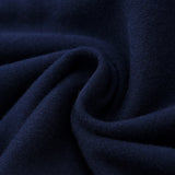 Close-up of the navy cotton knit