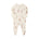 Cotton Zip Baby Jumpsuit with Feet – Cream Ballerina