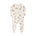Cotton Zip Baby Jumpsuit with Feet – Cream Wild Strawberry