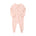 Cotton Zip Baby Jumpsuit with Feet – Pink Strawberry