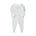 Cotton Zip Baby Jumpsuit with Feet – Sage Stripe