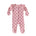 Frill Shoulder Two-Way Zip Baby Jumpsuit – Pink Hearts