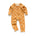 Ribbed Zip Baby Jumpsuit – Orange Bunny