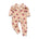 Ribbed Zip Baby Jumpsuit – Peach Cherry