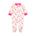 Two-Way Zip Baby Jumpsuit with Feet – Pink Dinosaur