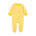 Two-Way Zip Baby Jumpsuit with Feet – Yellow Pinstripe