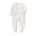 Zip Baby Jumpsuit with Feet & Fold-Over Cuffs – Cream Spots
