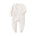 Zip Baby Jumpsuit with Feet & Fold-Over Cuffs – Cream Spots