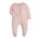 Zip Baby Jumpsuit with Feet & Fold-Over Cuffs – Dusty Pink