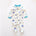 Jersey Zip Baby Jumpsuit with Feet – Cream Dino