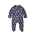 Jersey Zip Baby Jumpsuit with Feet – Navy Monkey