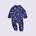 Jersey Zip Baby Jumpsuit with Feet – Navy Rocket