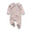 Jersey Zip Baby Jumpsuit with Feet – Peach Floral
