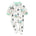 Jersey Zip Baby Jumpsuit with Feet – White Cactus