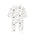 Jersey Zip Baby Jumpsuit with Feet – White Moustache