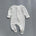 Jersey Zip Baby Jumpsuit with Feet – White Navy Polka Dot