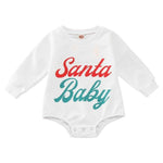 Ruffle Newborn Infant Girl Boy Christmas Outfits Long - Babbez