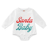 Ruffle Newborn Infant Girl Boy Christmas Outfits Long - Babbez