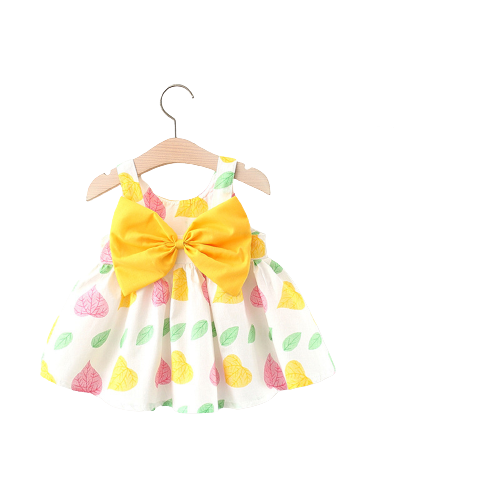 Dress Your Little Princess in Style with Our Summer Bow Suspender Dress