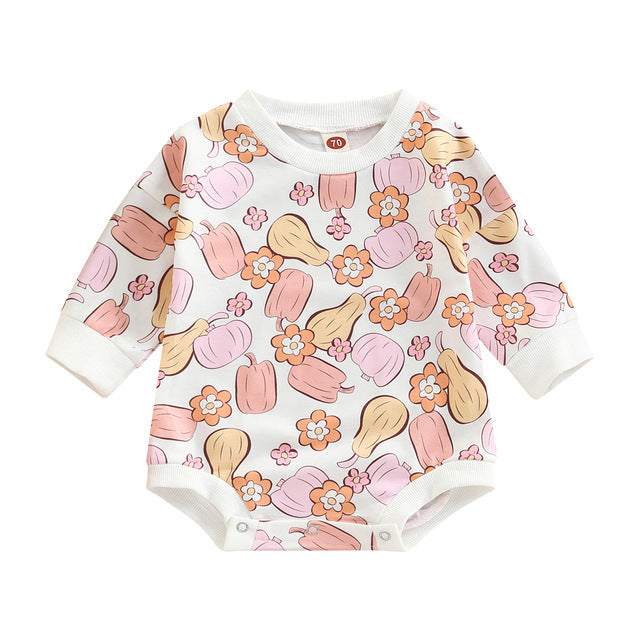 Autumn New Halloween Pumpkin Full Print Harness - Babbez