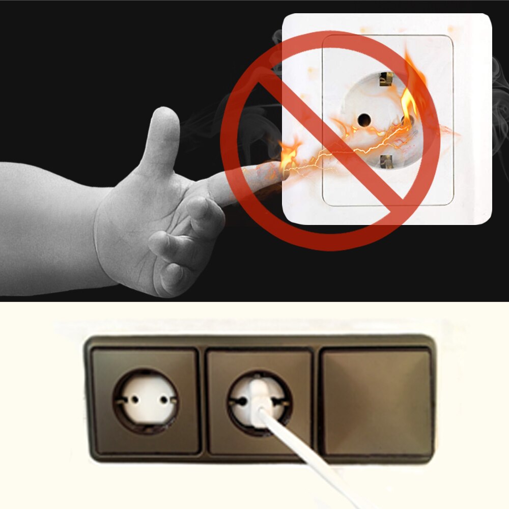 10pcs EU Power Socket Electrical - Babbez