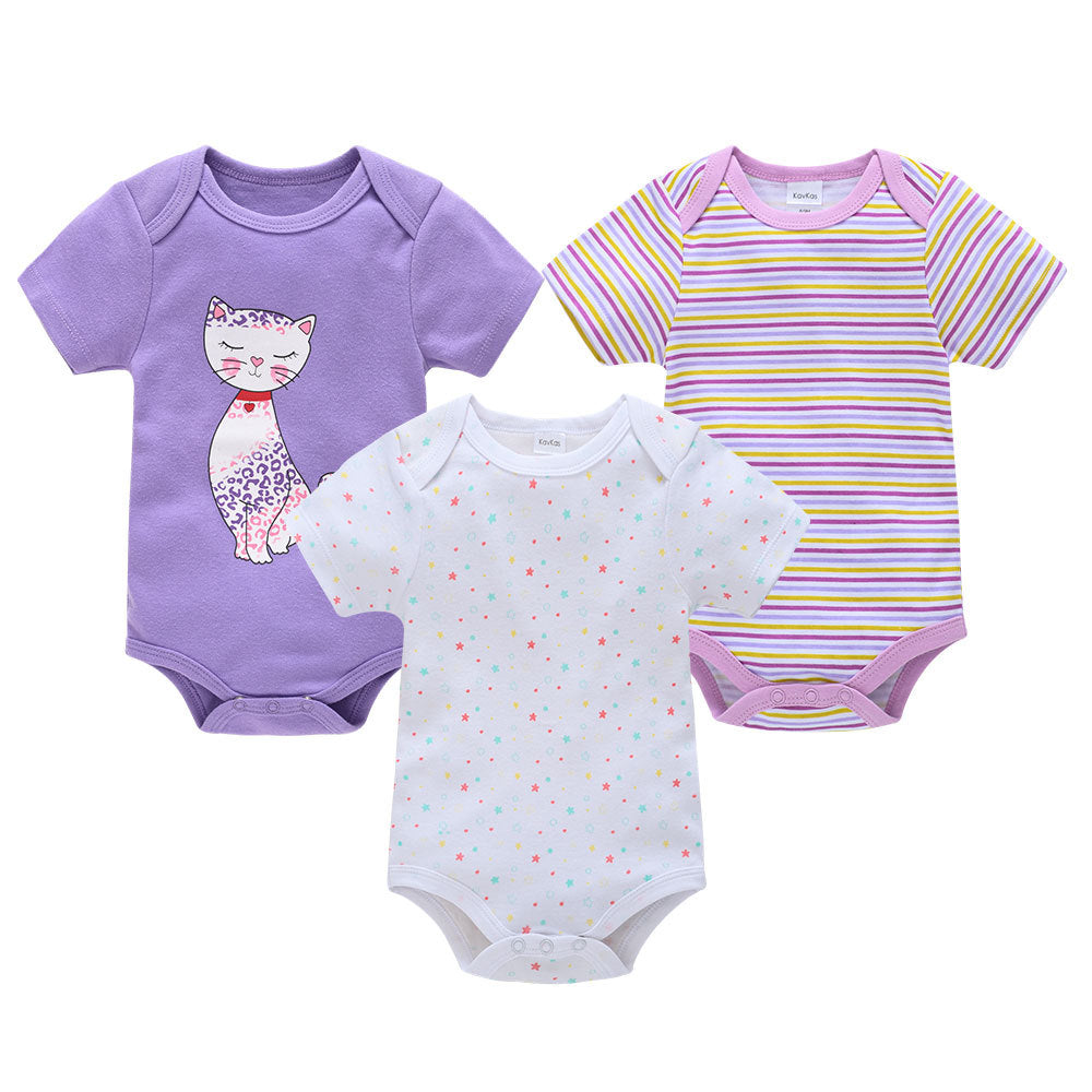 Adorable Short Sleeve Baby Bodysuits - Perfect for Your Little One