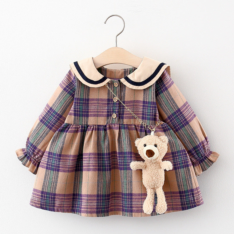 Adorable Baby Girl Spring and Autumn Long Sleeve Dress for Comfortable and Stylish Look