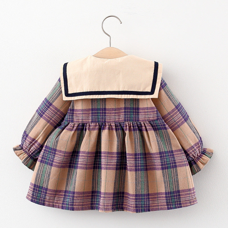 Adorable Baby Girl Spring and Autumn Long Sleeve Dress for Comfortable and Stylish Look