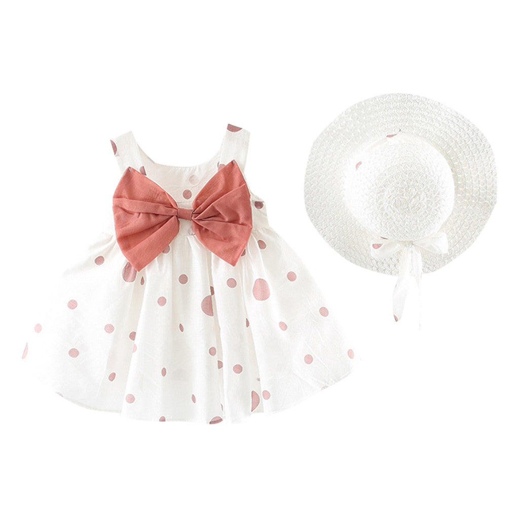 Stay Cool and Chic with our Polka Dot Sling Dress for Girls