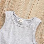 Sleeveless Top Shorts LOVE Letter Set - Babbez
