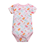 Comfortable and Stylish Short Sleeved Cotton Baby Jumpsuit Romper Tria
