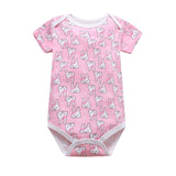 Comfortable and Stylish Short Sleeved Cotton Baby Jumpsuit Romper Tria