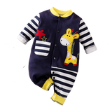 Soft and Comfy Long-Sleeved Baby Romper for Spring, Autumn, and Summer