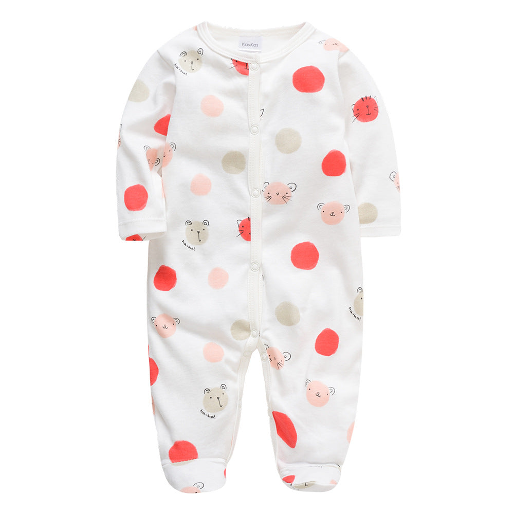 Soft and Comfortable Spring and Autumn Baby One-piece
