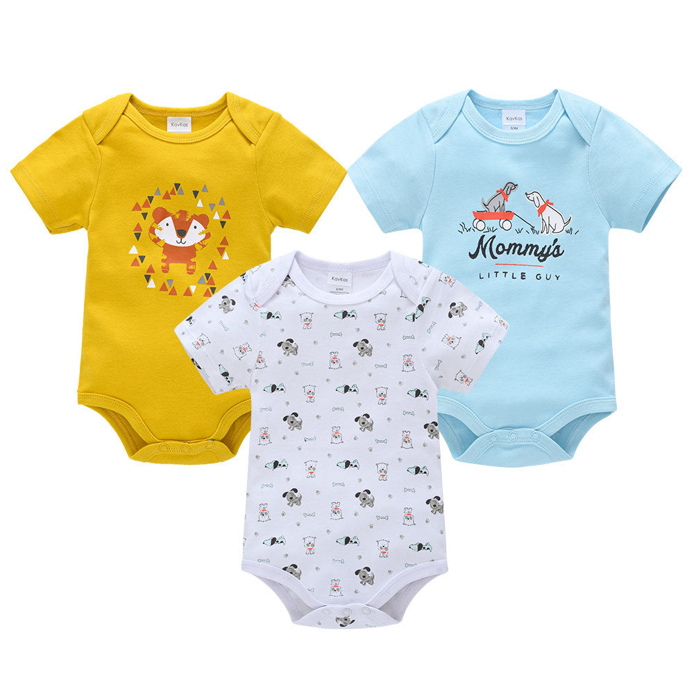 Adorable Short Sleeve Baby Bodysuits - Perfect for Your Little One