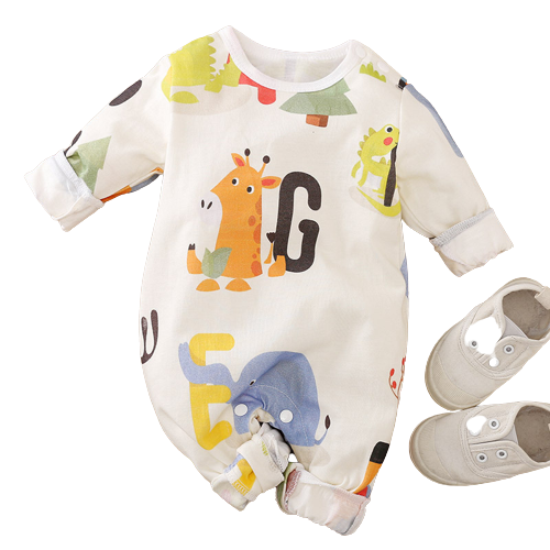 Adorable and Fun Baby Patterned Romper