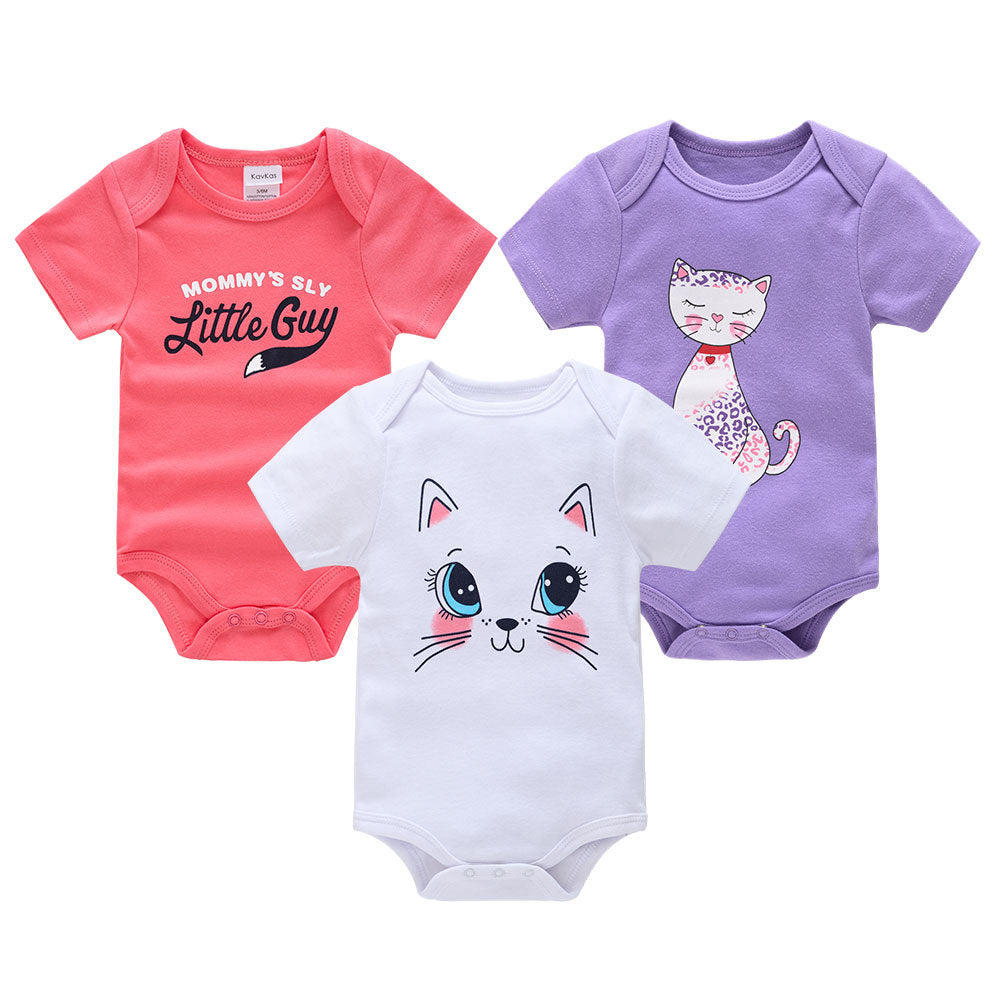 Adorable Short Sleeve Baby Bodysuits - Perfect for Your Little One