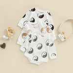 Baby One-piece Suit Knitted Long Sleeve - Babbez
