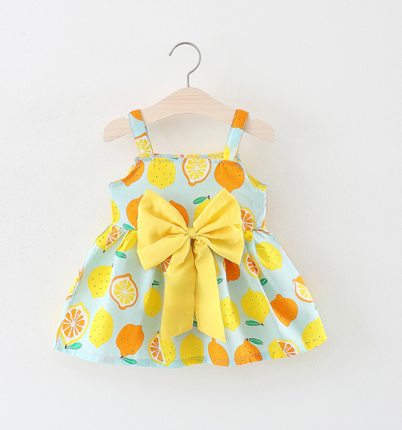 Cute Bow Strap Dress for Baby Girls - Perfect for Any Occasion