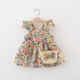 2Pcs/Set Vintage Baby Girl Dresses - Babbez