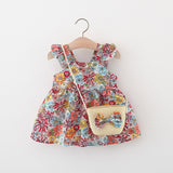 2Pcs/Set Vintage Baby Girl Dresses - Babbez