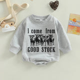 Let Your Baby Show Their Personality with Our Letter Animal Print Romp
